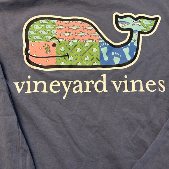 Vineyard Vines Men Blue Long Sleeve Tee Size Large - Picture 8 of 10